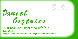 daniel osztoics business card